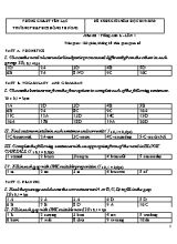 Đáp án đề khảo sát học sinh giỏi môn Tiếng Anh Lớp 6 lần 1 - Năm học 2019-2020 - Trường TH và THCS Hồng Phương